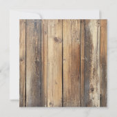 Hot Pink Rustic Wood String Lights Save the Dates (Achterkant)