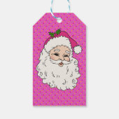 Hot Pink Santa Cadeaulabel (Achterkant)