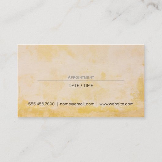 Hot Pink Scissors Comb Logo | Hair Stylist Appt Afsprakenkaartje (Achterkant)