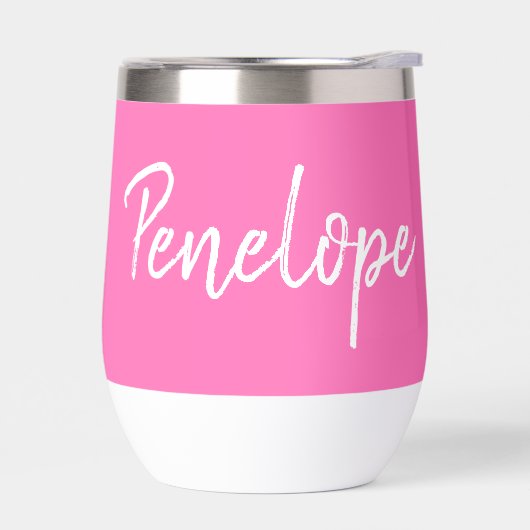 Hot Pink Script gepersonaliseerd (Links)