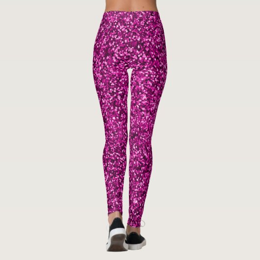 Hot-pink Sequin Leggings (Achterkant)