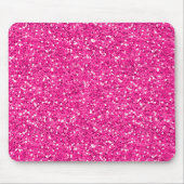Hot Pink Shimmer Glitter Muismat (Voorkant)