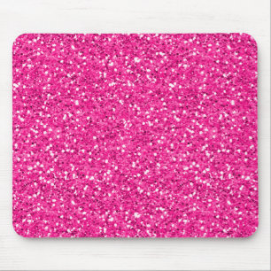 Hot Pink Shimmer Glitter Muismat
