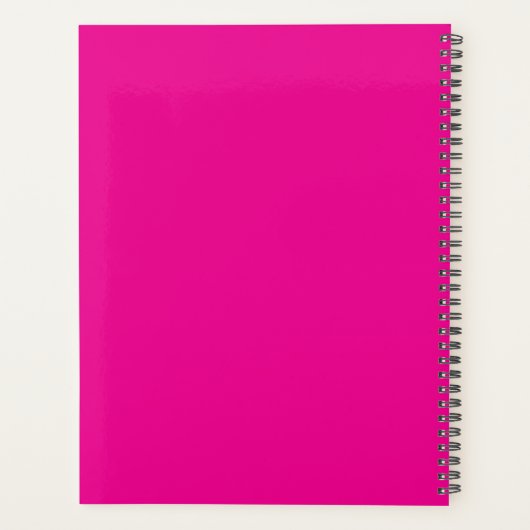 Hot Pink Signature Monogram 2025 Planner (Achterkant)