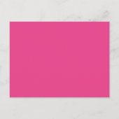 Hot Pink Signature Script Wedding Uitnodiging Briefkaart (Achterkant)