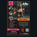 Hot Pink Sinaasappel Speciale Aanbieding Marketing Flyer<br><div class="desc">Marketingflyer voor uw kleine bedrijf, zoals een sportschool of voor een personal trainer, met een zwarte achtergrond en fel sinaasappel en hete roze als accentkleuren. Voeg foto's toe om te laten zien wat u uw klanten en klanten kunt bieden, vier aan één kant en een grote foto aan de achterkant....</div>
