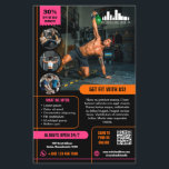 Hot Pink Sinaasappel Speciale Aanbieding Marketing Flyer<br><div class="desc">Marketingflyer voor uw kleine bedrijf, zoals een sportschool of voor een personal trainer, met een zwarte achtergrond en fel sinaasappel en hete roze als accentkleuren. Voeg foto's toe om te laten zien wat u uw klanten en klanten kunt bieden, vier aan één kant en een grote foto aan de achterkant....</div>