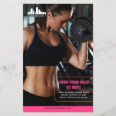 Hot Pink Sinaasappel Speciale Aanbieding Marketing Flyer (Achterkant)