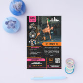 Hot Pink Sinaasappel Speciale Aanbieding Marketing Flyer (Enkel)