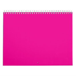 Hot Pink Solid Color Background | Vibrant Design Kalender