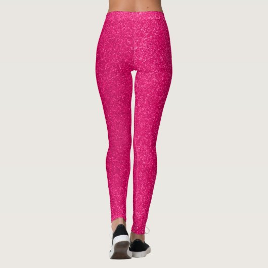 Hot Pink Space Sparkles Leggings (Achterkant)