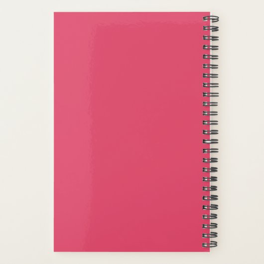 Hot Pink | Spiral Weekly/Maandelijks 2024 Planner (Achterkant)