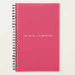Hot Pink | Spiral Weekly/Maandelijks 2024 Planner<br><div class="desc">Voeg uw aangepaste naam toe aan deze moderne hete roze spiraal wekelijks\maandelijkse planner. Ideaal voor diverse projecten om u georganiseerd te houden.</div>