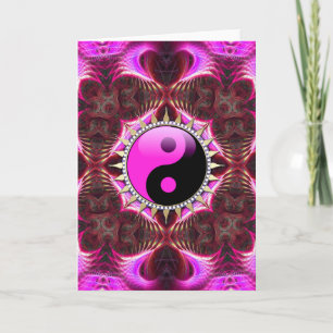Hot Pink Spiritueelste New age Kaart Liefde