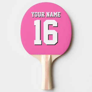 Hot Pink Sporty Team Jersey Tafeltennisbatje