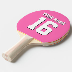 Hot Pink Sporty Team Jersey Tafeltennisbatje