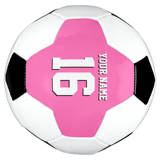 Hot Pink Sporty Team Jersey Voetbal (Gedraaid)