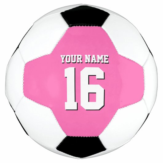 Hot Pink Sporty Team Jersey Voetbal (Voorkant)