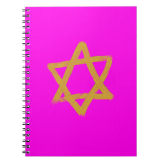 Hot Pink Star van David Notitieboek