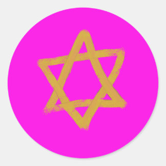 Hot Pink Star van David Stickers