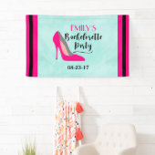 Hot Pink Stiletto High Hiel Bachelorette Party Spandoek (Insitu)