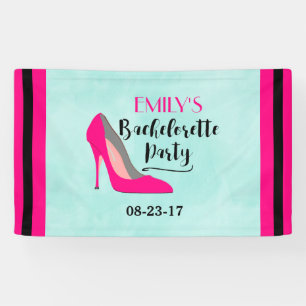 Hot Pink Stiletto High Hiel Bachelorette Party Spandoek