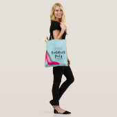 Hot Pink Stiletto High Hiel Bachelorette Party Tote Bag (Op model)