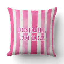 Hot Pink Stripes bewerkbare tekst