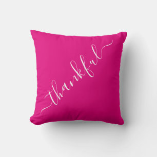 Hot Pink Thankful Sierkussen