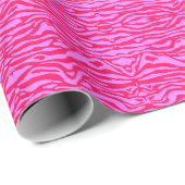 Hot Pink Tiger Stripes inpakpapier (Rol Hoek)