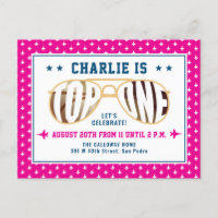 Hot Pink TopOne Fighter Pilot Thema Eerste Verjaar