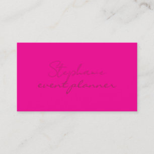 Hot Pink Trendy Kleurrijke Girly Professional Brig Visitekaartje