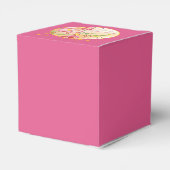 Hot Pink Tropical Freesia Bedankdoosjes (Achterkant)