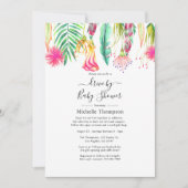 Hot-Pink Tropical Summer Drive met douche Kaart (Voorkant)