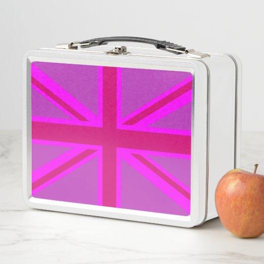 Hot Pink Union Jack Britse vlag achtergrond (In situ)