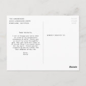 Hot pink | Vet Afstudeerder Foto Afstuderen Hartel Briefkaart (Achterkant)