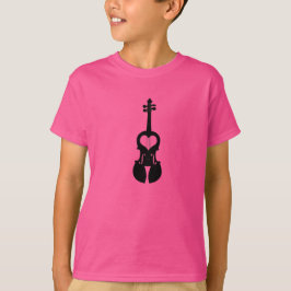 Hot Pink Violin T Shirt