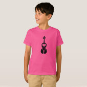 Hot Pink Violin T Shirt (Voorkant volledig)