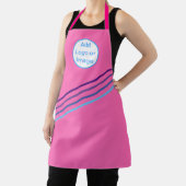 Hot Pink - voeg logo of afbeelding toe met kleurri Schort (Insitu)