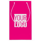Hot Pink - voeg vet logo toe Klein Cadeauzakje (Achterkant)