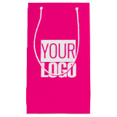 Hot Pink - voeg vet logo toe Klein Cadeauzakje (Voorkant)