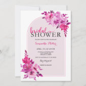 Hot Pink Vrijgezellenfeest Ideeën Kaart (Voorkant)