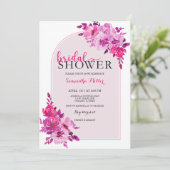 Hot Pink Vrijgezellenfeest Ideeën Kaart (Staand voorkant)