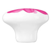 'Hot Pink Waterverf Flower 2' Keramische Knop (Zijkant)