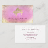 Hot Pink waterverf Splash Piano logo Visitekaartje (Voorkant / Achterkant)