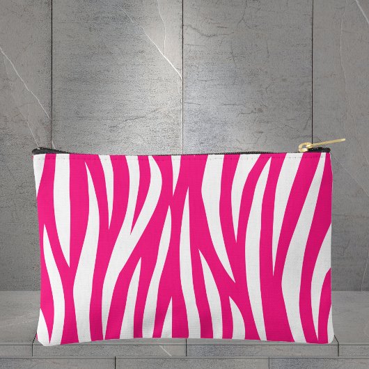 Hot Pink Wavy Zebra Stripe Etui