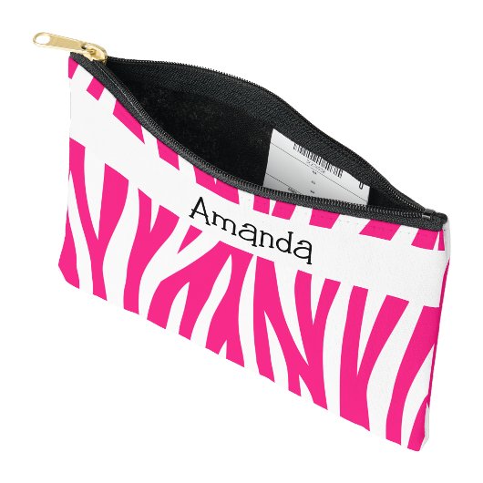 Hot Pink Wavy Zebra Stripe Etui