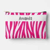 Hot Pink Wavy Zebra Stripe Etui (Voorkant)