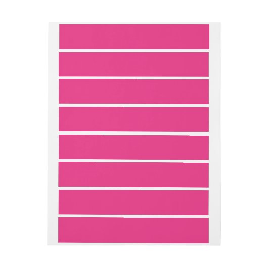 Hot Pink Wedding | Vetgedrukte effen kleur uitnodi (Vel)