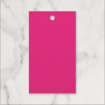 Hot Pink Wedding | Vetgedrukte effen kleur uitnodi Cadeaulabels<br><div class="desc">Vet hete roze solide achtergrond perfect voor levendige bruiloft uitnodigingen, zomer evenementen, en kleurrijke bruids briefpapier. Vier in kleur met dit Bold Hot Pink Solid Background-bruiloftsontwerp - gemaakt voor moderne stellen die een levendige, zelfverzekerde verklaring willen afleggen. De verzadigde hete roze toon straalt energie en persoonlijkheid uit, waardoor het ideaal...</div>
